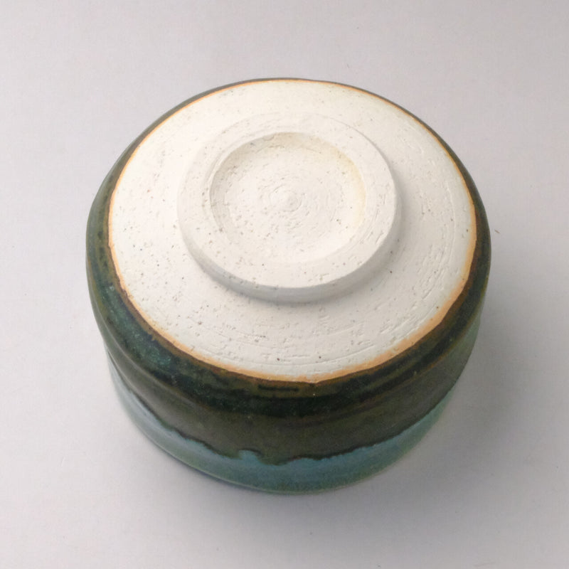 Minoyaki  Matcha Bowl | Blue/Green
