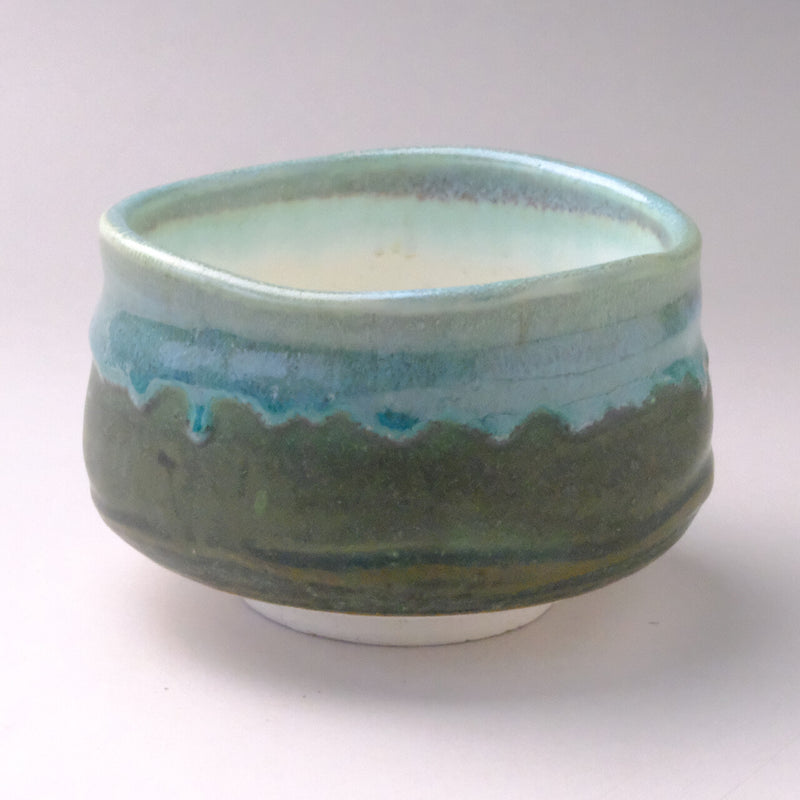 Minoyaki  Matcha Bowl | Blue/Green
