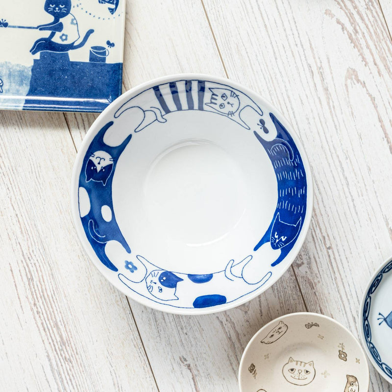 Nekomaruke Cats Ramen Bowl 20.5cm