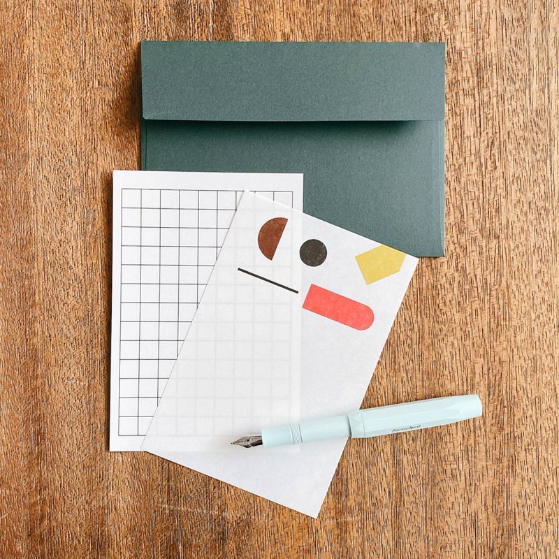 Letter set with a few words for adults