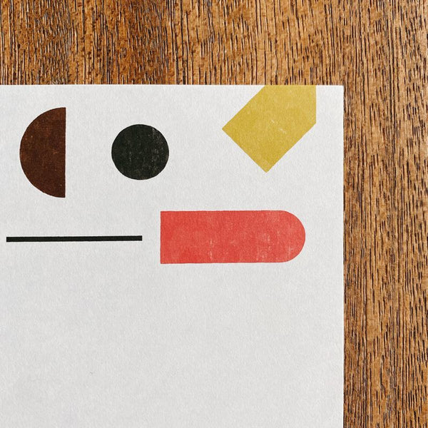 Letter set with a few words for adults