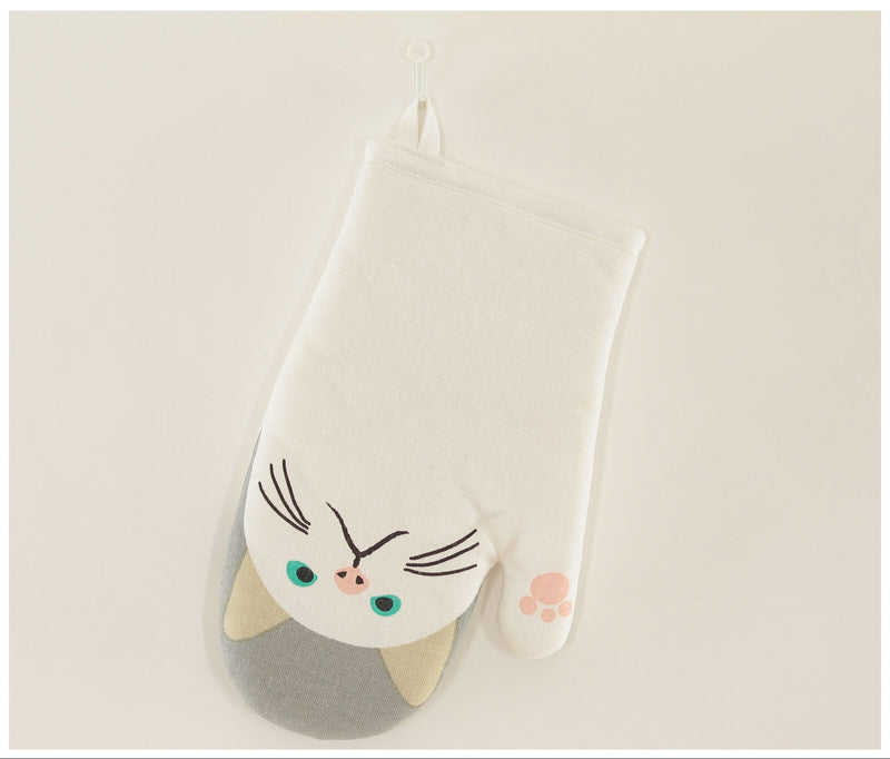 Oven Mitt | Tā-chan Cat Ivory