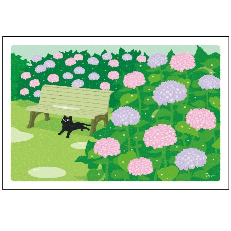 Tabineko Postcard with cats in Japan | summer