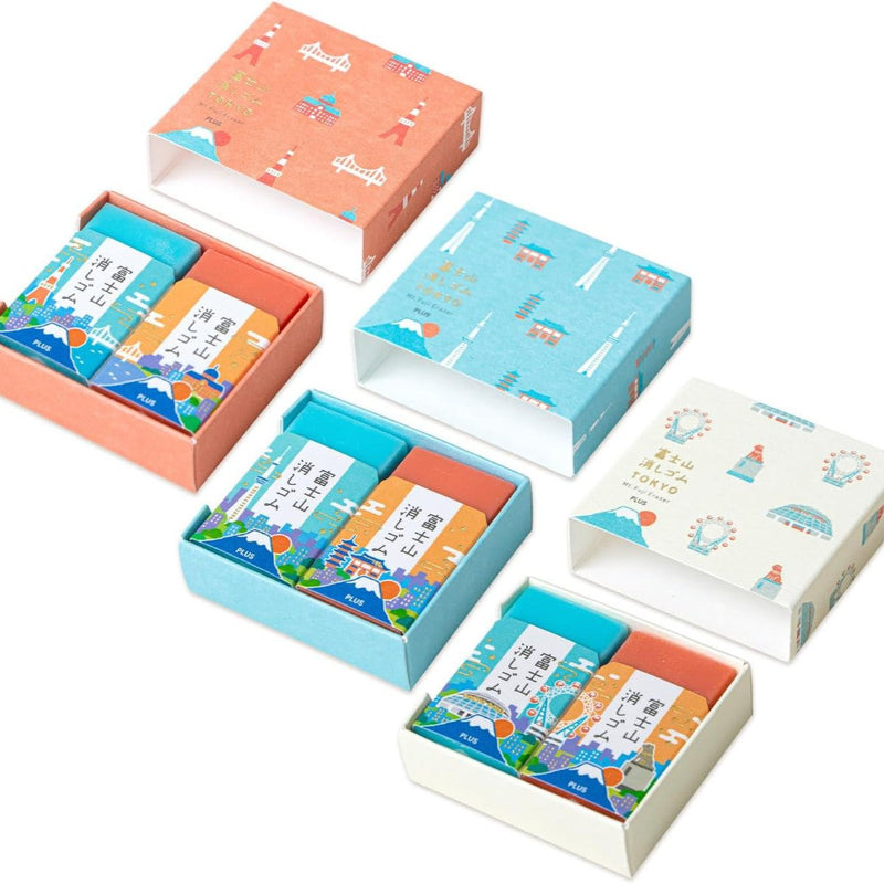 PLUS Mount Fuji Air-In Eraser Set | Tokyo Special Edition