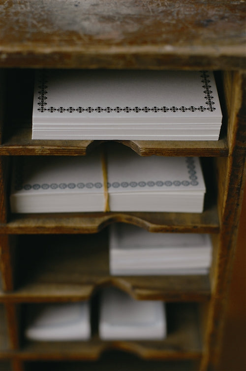 Memo Cards – Letterpress Printed (48×100 mm) | Classiky