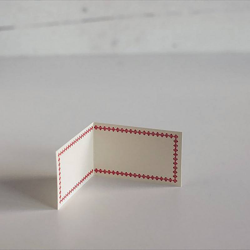 Red Folded letterpress Memo Cards | Classiky