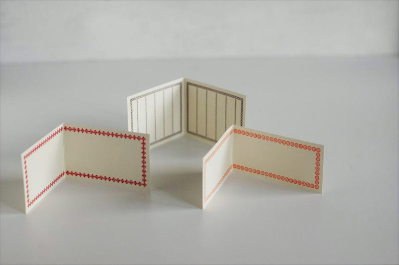 Red Folded letterpress Memo Cards | Classiky