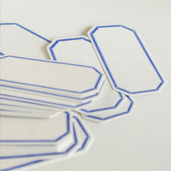 Octagon Label Cards – Letterpress Printed | Classiky