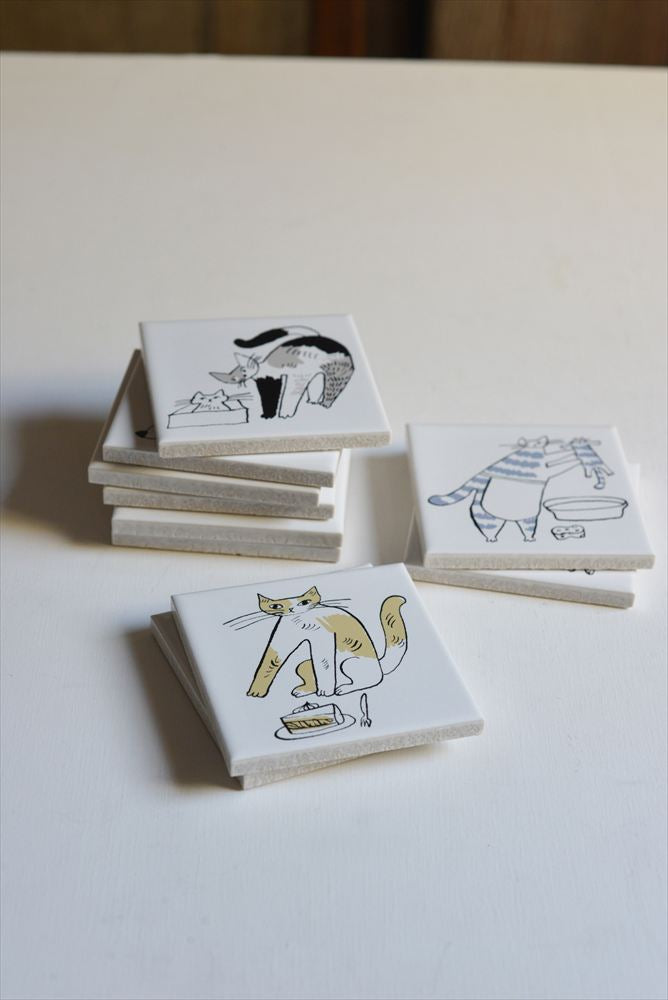TORANEKO BON BON  Printed Tile (Box Cat)
