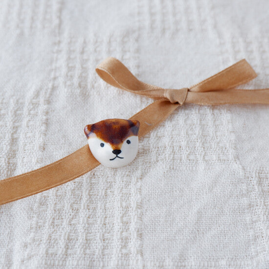 Otter Inu Ceramic Pin Badge