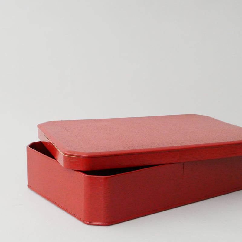 Red Lacquered Wooden Storage Box | Japanese Vintage – ZAKKAsine