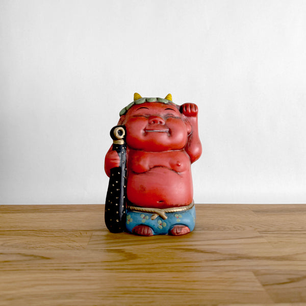Red Oni Figurine | Japanese Vintage