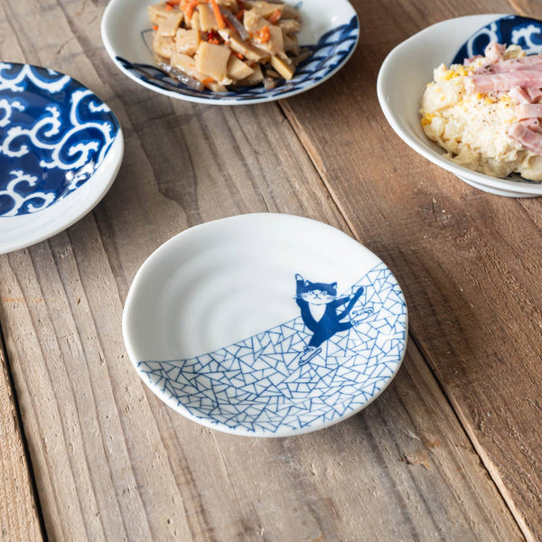 SHICHITA Cat 13cm small Plate – Hyouretsumon