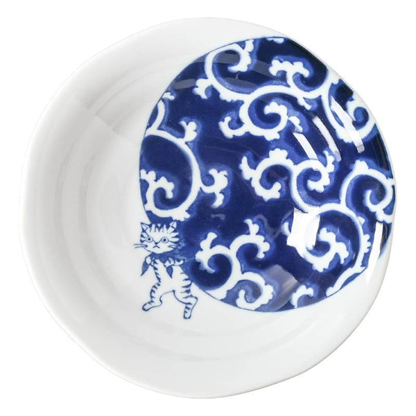 SHICHITA Cat 16.5cm Plate – Karakusa