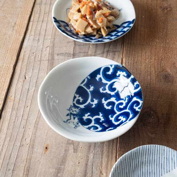 SHICHITA Cat 16.5cm Shallow Bowl – Karakusa