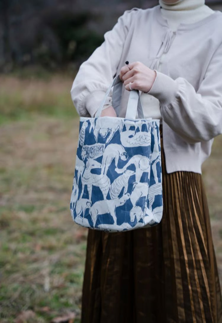SIWA x minä perhonen Bag Round | Life Puzzle | Japanese Washi Bag
