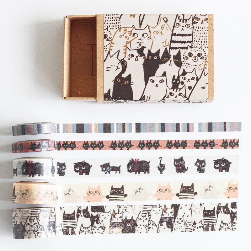 Neko Cat washi tape Set