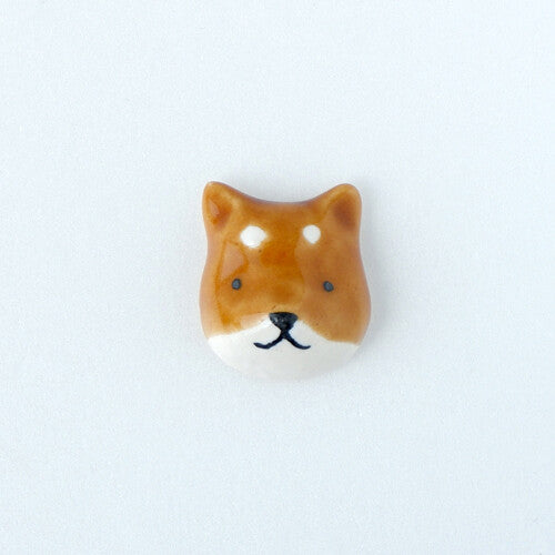 Shiba Inu Ceramic Pin badge