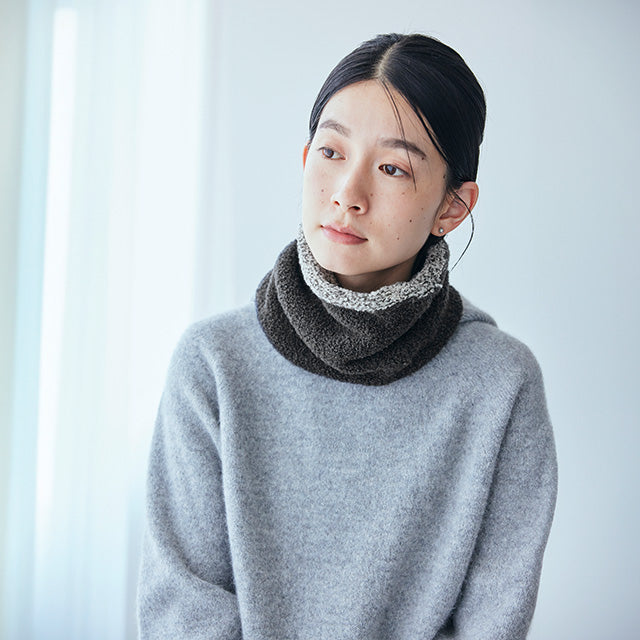 Shrink-Resistant Wool Bouclé Snood| NAKAGAWA MASASHICHI SHOTEN