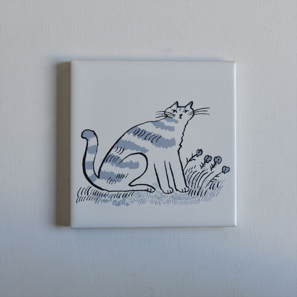 TORANEKO BON BON  Printed Tile (Cat in the Field)
