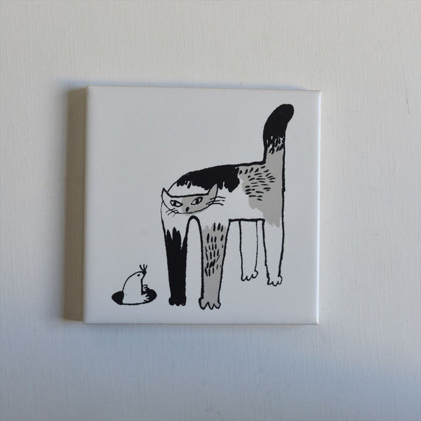 TORANEKO BON BON  Printed Tile (Mole and Cat)