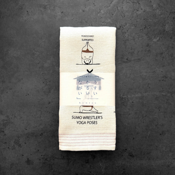 Tenugui towel Sumo Yoga Design | KONTEX – ZAKKAsine
