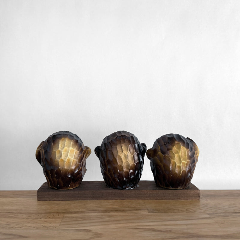 Three Wise Monkeys Figurine Set | Japanese Vintage