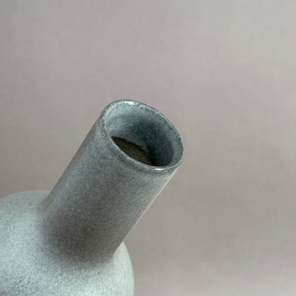 Tin Glazed Sake Bottle | Handmade Shigaraki Ware