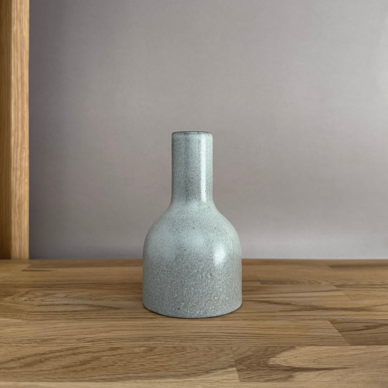 Tin Glazed Sake Bottle | Handmade Shigaraki Ware
