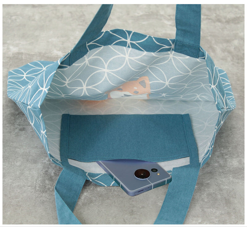 Tote bag | Shiboshibata blue