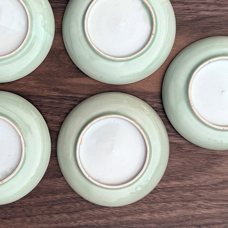 Vintage Celadon Small Plate | Japanese Vintage