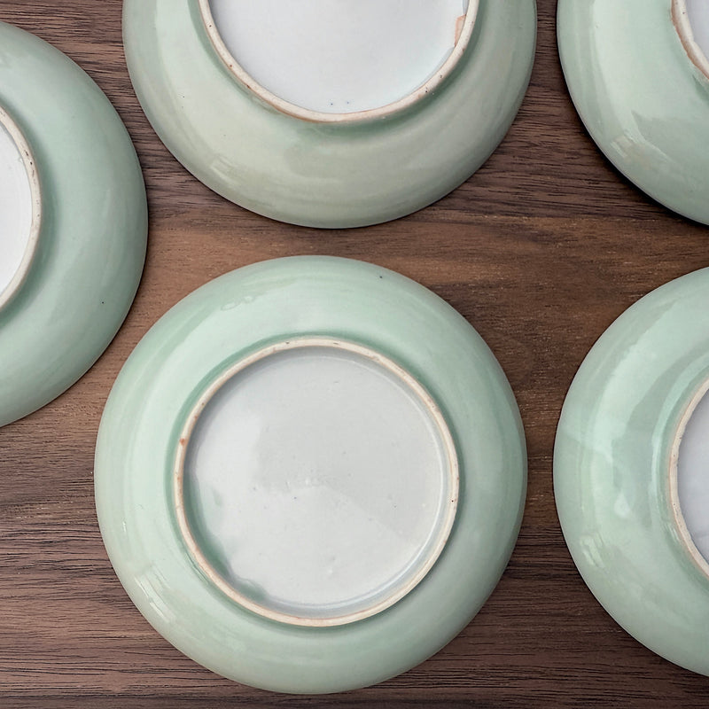 Vintage Celadon Small Plate | Japanese Vintage