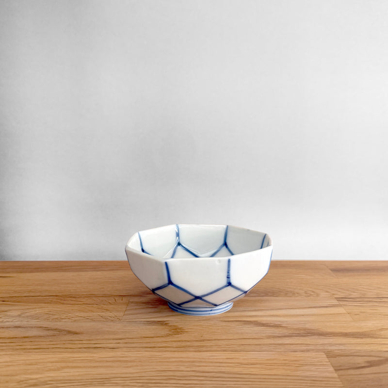 Vintage Octagonal Bowl (Taisho–Early Showa Period) | Japanese Vintage
