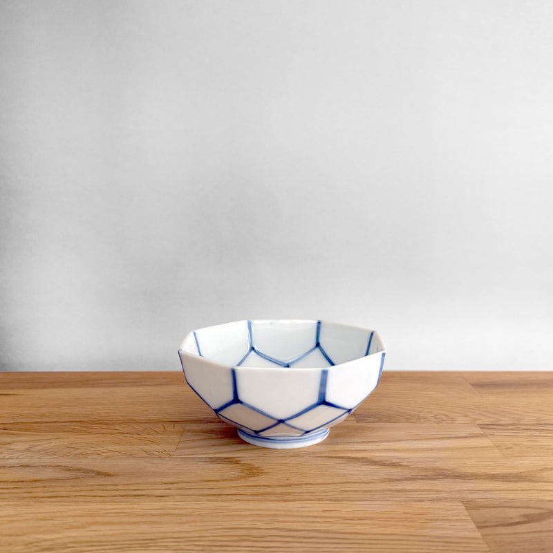 Vintage Octagonal Bowl (Taisho–Early Showa Period) | Japanese Vintage