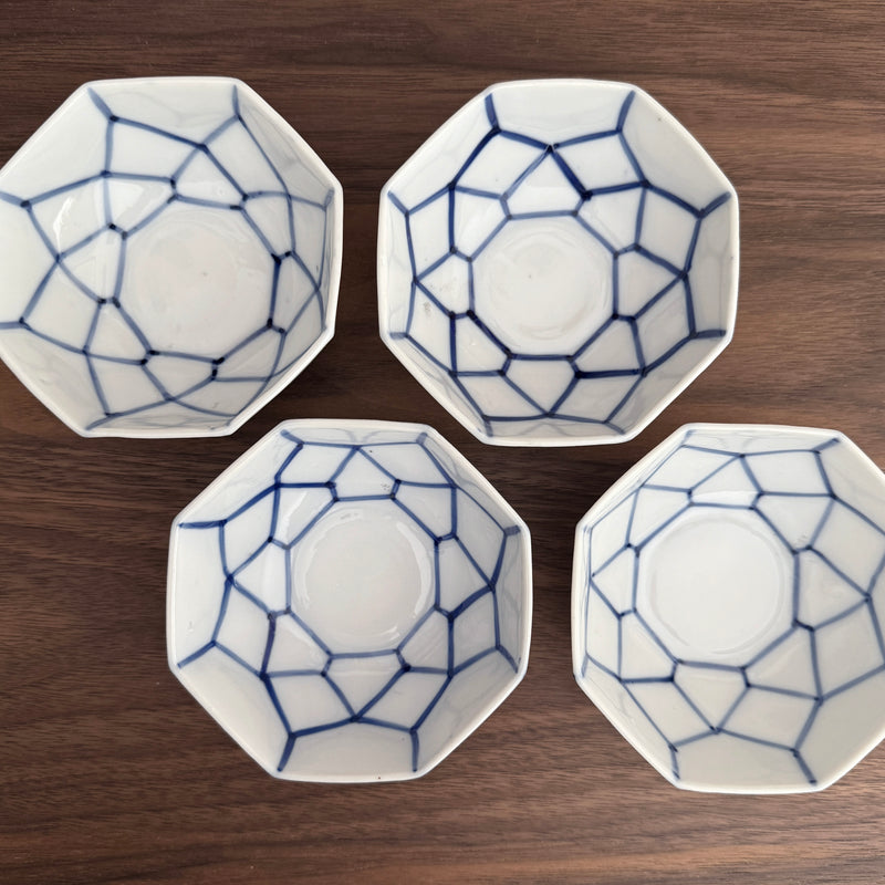 Vintage Octagonal Bowl (Taisho–Early Showa Period) | Japanese Vintage