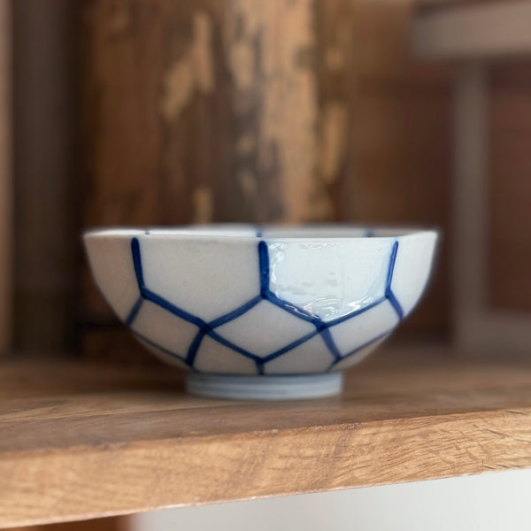 Vintage Octagonal Bowl (Taisho–Early Showa Period) | Japanese Vintage