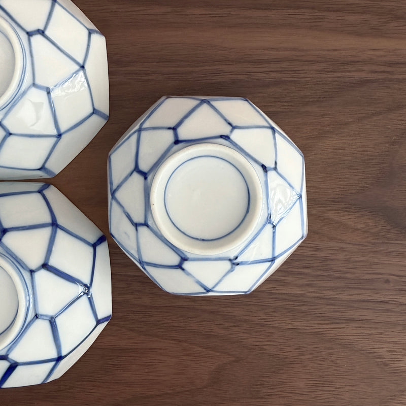 Vintage Octagonal Bowl (Taisho–Early Showa Period) | Japanese Vintage