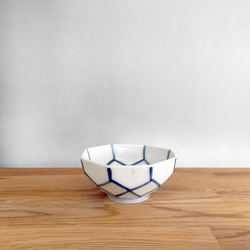 Vintage Octagonal Bowl (Taisho–Early Showa Period) | Japanese Vintage