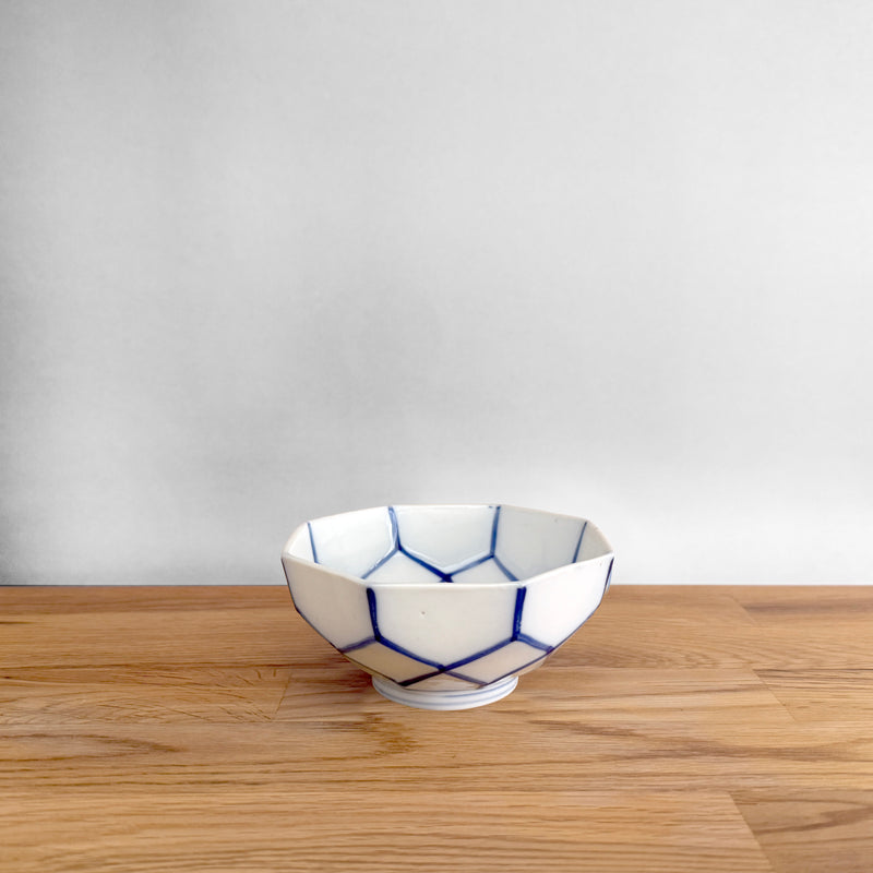 Vintage Octagonal Bowl (Taisho–Early Showa Period) | Japanese Vintage