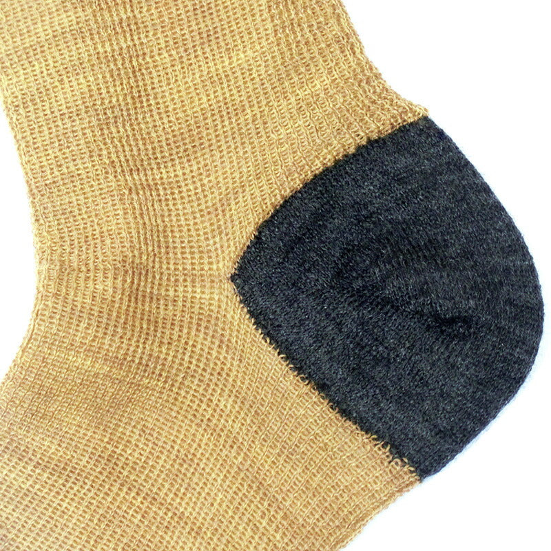 Silk and wool five-toe socks 2 in 1 | two tone