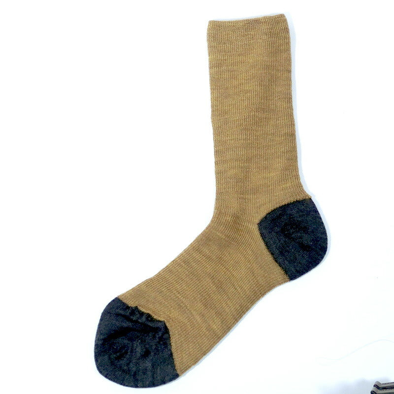 Silk and wool five-toe socks 2 in 1 | two tone