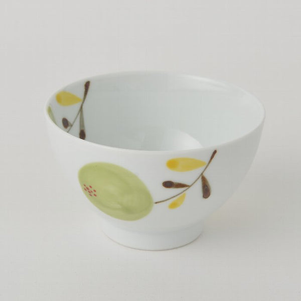 hand painted  flower Rice bowl