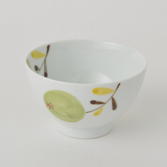 hand painted  flower Rice bowl