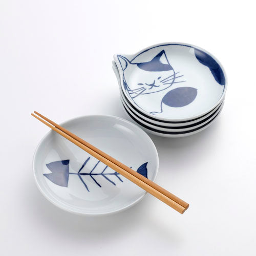 Hasami ware cat 14cm plate