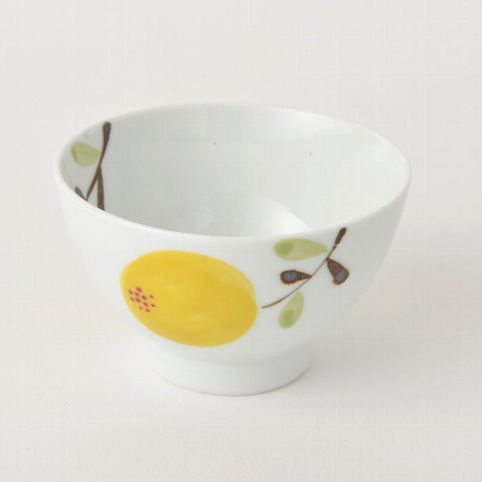 hand painted  flower Rice bowl