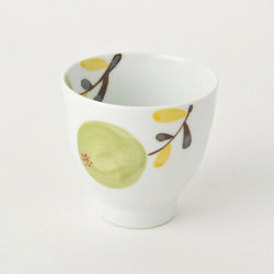 hand painted  flower Tea cup  | Hasami Ware