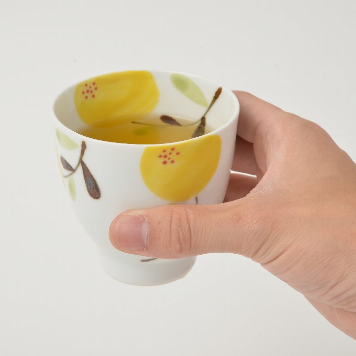 hand painted  flower Tea cup  | Hasami Ware