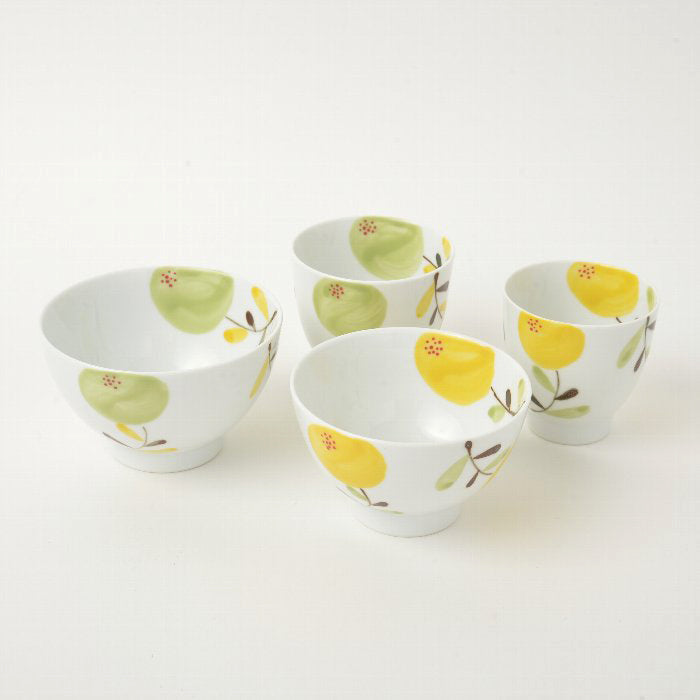 hand painted  flower Tea cup  | Hasami Ware