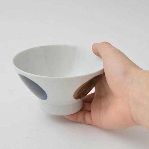 kurawanka Hasami HASAMI Rice Bowl | Circle Pattern