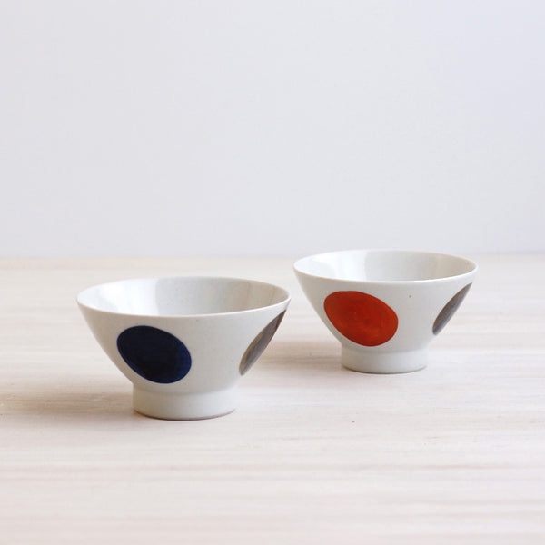 kurawanka Hasami HASAMI Rice Bowl | Circle Pattern